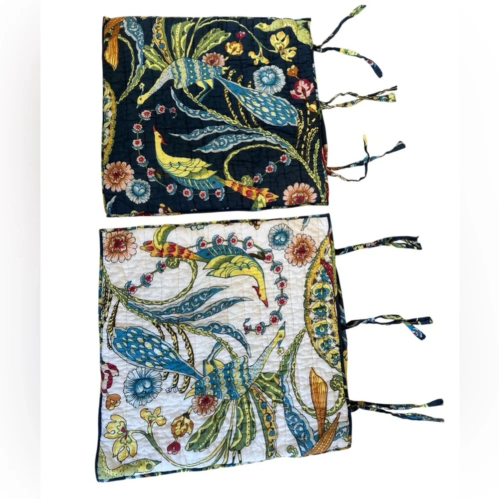 Pottery Barn Rita Bird Euro Shams pillow shams peacocks